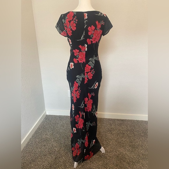 Vintage 90s Floral Maxi Dress - Picture 9 of 9